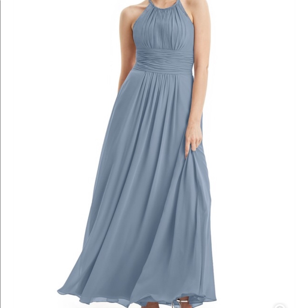 Azazie Regina steel grey